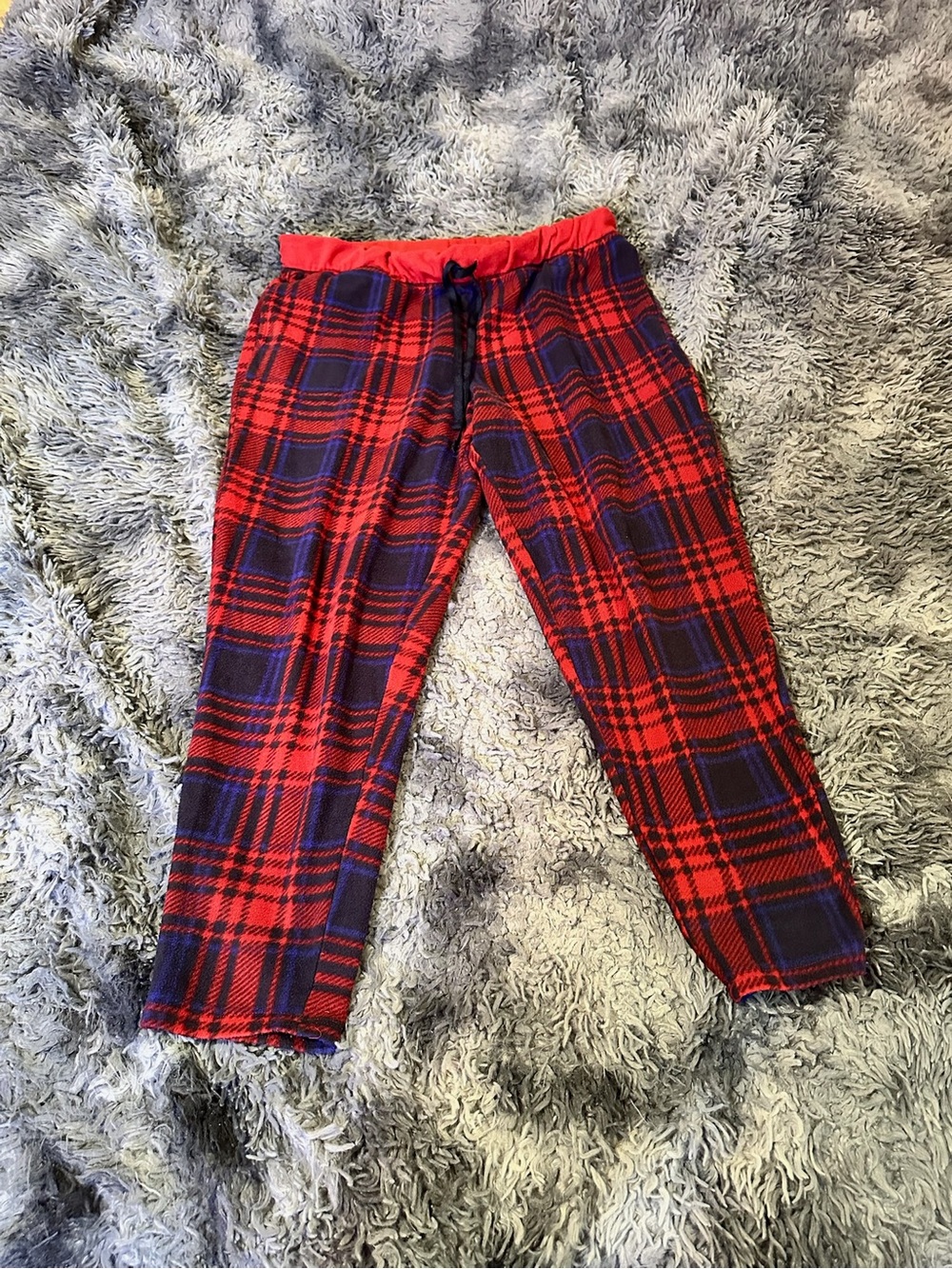 Cuddl Duds Red and Black Plaid Lounge Pants